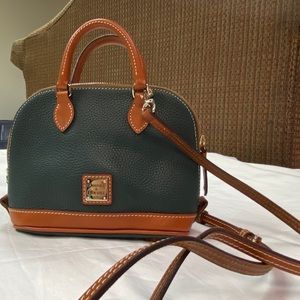 Dooney & Bourke Green Leather Crossbody Handbag